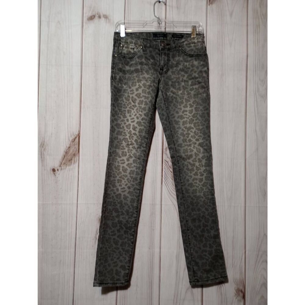 Jessica Simpson‎ Jeans Ladies 27 Skinny Gray Leopard